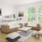 UTSRABFA Sofa Sitzbank Esszimmer Cord Sofa Küchensofa Sofa-Set 2-Sitzer und 3-Sitzer Echtes Rattan Geeignet für Café, Wohnzimmer, Gästezimmer, Büro