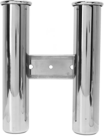Angelrutenhalter aus Edelstahl mit 2 Gliedern, Rutenhalter für Boot, Wohnmobil, Yacht, 42 Mm Durchmesser
