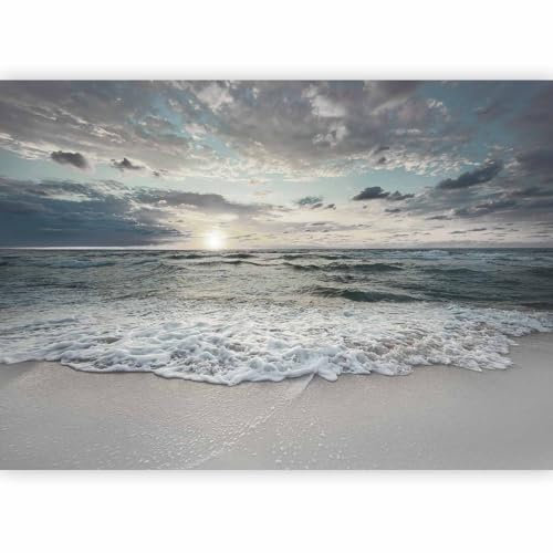 murando Photo Wallpaper Beach & Sea 490x350 / Peel and Stick Self-Adhesive Foil Print Wall Mural Hallway Landscape Nature Lake Sky c-C-10019-a-a