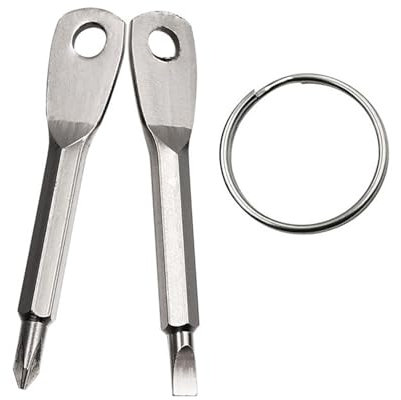 Key Rings Outdoor Multifunction Key Chain Screwdriver Pocket Screwdriver Set with Keychain Multi Screwdriver Set