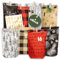Amari ® Adventskalender zum Befüllen Nr. 21 Holidays - 24 Papier Adventstüten (mit Holzklammern) zum Basteln für Weihnachten - Papier Weihnachtstüten
