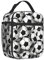 Mexpekil Lonchera térmica con diseño de piel de fútbol para mujeres y hombres, lonchera térmica portátil con bolsillo lateral de malla, lonchera para adultos para el trabajo