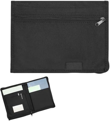 Vordpe Fahrzeugmappe Dokumentenmappe A5, Mehreren Fächern, Große Elegante Ausweismappe, Center Console Storage Box Pouch Für Karten Autozubehör