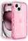 Follaroma for iPhone 15 Plus Case, Anti-Drop, Heavy Duty Shockproof Protection Phone Cases, Durable 2-Layer Trasparent Protective Cover Compatible with iPhone 15 Plus,6.7 inch,Crystal Pink