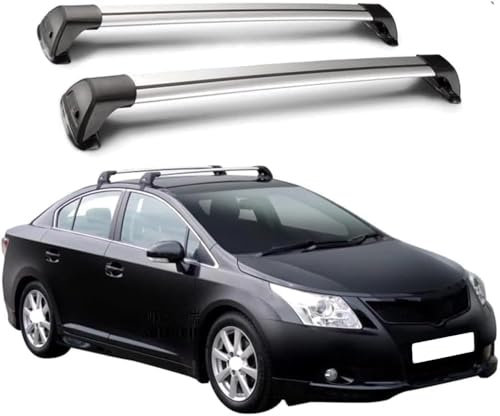 CaoYH Dachgepäckträger Dachträger Kompatibel Für Toyota Avensis Estate T27 2009-2019 Transport Einer Dachbox Fahrradträger Aluminium Dachträger Relingträger