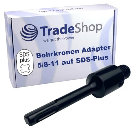 Trade-Shop Bohrkronen Adapter SDS-Plus auf 5/8 - 11 UNC Gewinde Zapfen für Diamantbohrkronen Kernbohrkronen/Bohrhammer Ersatzteil