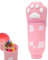 DEZP 1 Stück Kawaii Pencil Case 2 In 1 Soft Silicone Federmäppchen 18.5 * 6.5Cm, Multifunktions Theme Pen Holder Zipper Colored Pencils Marker,stifte mäppchen Für Legami Pens(Katzenpfote，A)