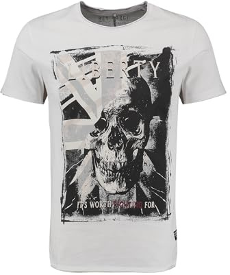 Key Largo Herren Klliberty Round T-Shirt, White (1000), L EU