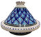 Small Tagine Bakir Navy Blue Handmade Tunisian - Traditional Tagine for Fire or Oven Cooking - Handmade Ceramic 22cm - Perfect for Fish, Poultry, Meat, Vegetables & Stews