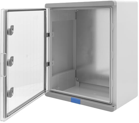 BOXEXPERT Schaltschrank außen IP67 ABS Kunststoff 500x400x240mm (Serie Fleet Pro) wasserdicht (bis 1m Tiefe) Verteilerkasten Industriegehäuse Leergehäuse Stromkasten grau