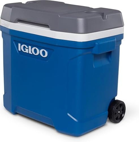 Igloo Latitude 30 - Tragbare Passive Kühlbox 28L - Thermobox - Hält Eiswürfel tagelang gefroren - Kühlbox für Strand, Picknick, Park, Camping - Blau