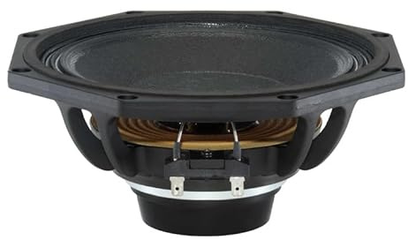 B&C Speakers 8MBX51 8-inch Mid-Bass LF Drivers Woofer Cone Waterproof Impregnated Cone Ventilated 2 in. Aluminium Voice Coil Gap 200 Wrms 400 Watts Peak 8 Ohm