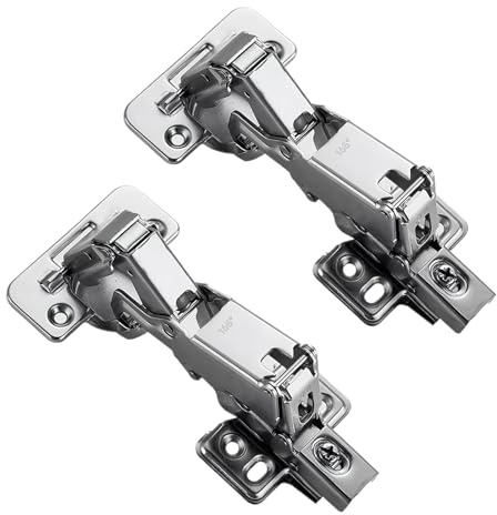 2 Stück Schrankscharnier Softclose 165° Softclose Scharnier Für Schranktüren Mit Verstecktem Hydraulischen Puffer Und Einstellbarer Montage