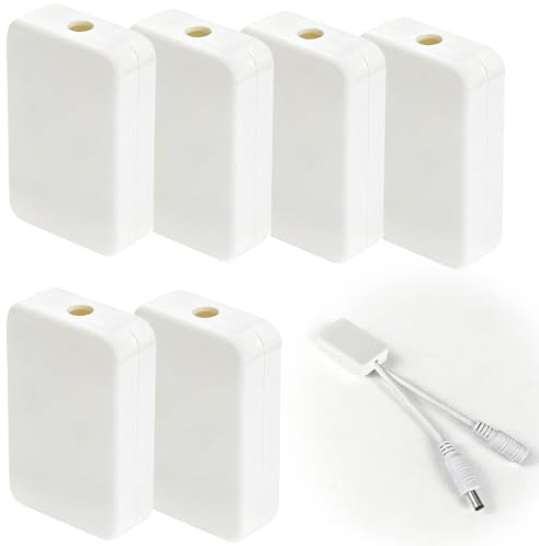 MOLZINY 6 pièces boite de dérivation ABS blanche 55x35x15mm boite derivation etanche mini boite de dérivation compacte boite de jonction boite de derivation electrique pour atelier maison