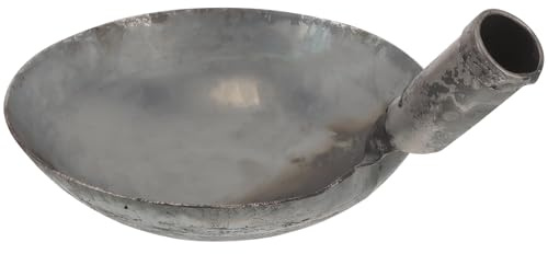 Uonlytech Metall Mistschaufel 20cm Stabile Schöpfkelle für Schlamm und Abwasserbrunnenreinigung Wiederverwendbare Reinigungsschaufel für BAU und Sanitärfachleute