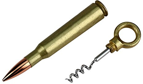 Caliber Gourmet 50 Caliber Cork Screw Stainless Steel Gold Gold