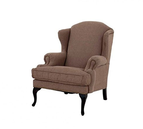 Casa Padrino Luxus Ohrensessel Braun - Limited Edition