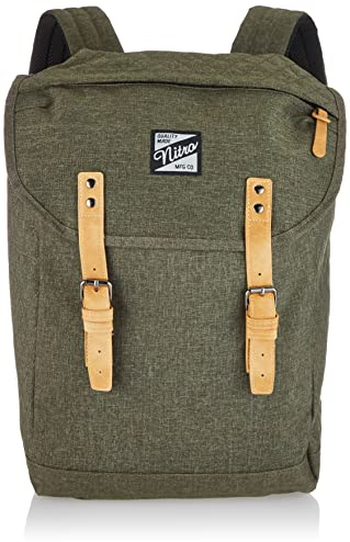 Venice Urbaner Freizeit Damen Herren Rucksack Im Retro Look Mit Gepolstertem 15'' Laptop Fach Schulrucksack Wanderrucksack Streetpack, Burnt Olive, 28L