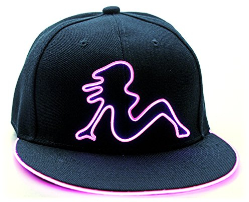 Ucult Leuchtendes Snapback Cap Girl, Basecap, LED-Cap, Schirmmütze, Partycap
