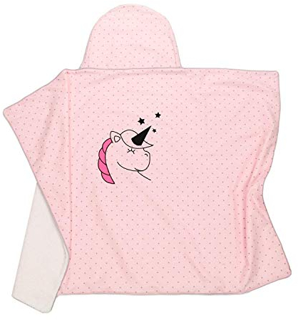 EINHORN: Kapuzenhandtuch, Sterne altrosa