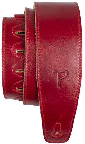 Perri's Leathers Ltd. - Gitarrengurt - The Africa Collection - Bordeaux - Einstellbar - Für Akustik-/Bass-/Elektro-Gitarren - Made in Canada (AFR25-7085)