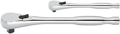 Vigor V4950-S Vollstahl-Umschaltknarren-Set 1/2 Zoll und 1/4 Zoll Vierkantantrieb