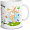 TRIOSK Tasse Hase Frühling mit Spruch Alle tun es lustig Frohe Ostergeschenke Erwachsene Ostern Sprüche Geschenk Ostertassen für Frauen Männer, Keramik 300ml