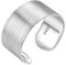 PROSILVER Breiter Ring 925 Silber für Männer Frauen - verstellbar gebürstet Band Ring 10mm breit matt Offener Ring Schmuck Accessoire für Mädchen Jungen
