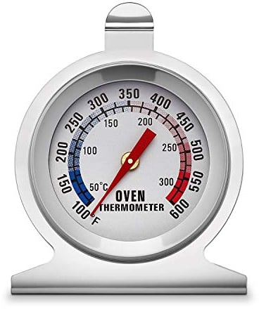 KT THERMO Ofenthermometer mit Zifferblatt und sofortiger Ablesung, 5,1 cm Edelstahl-Grillthermometer