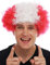 WIG ME UP - MMAM-15M Perücke Karneval Afro Fan-Perücke Fußball WM Rot Weiß Rot Österreich