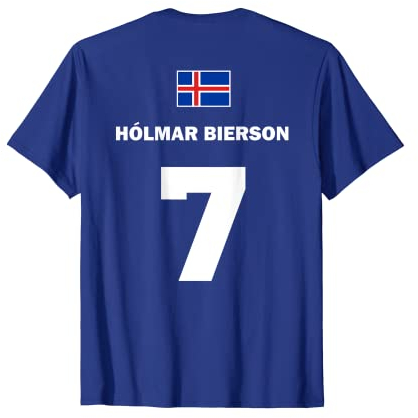 Isländische Namen auf Sauf Trikot Fußball Island Mallorca T-Shirt