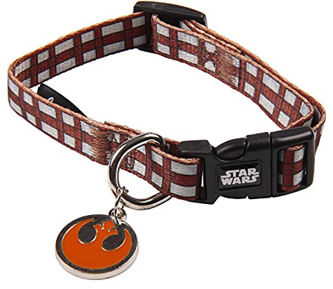 Chebwacca® Braunes Hundehalsband für kleine Hunde, offizielles Lizenzprodukt von Star Wars®