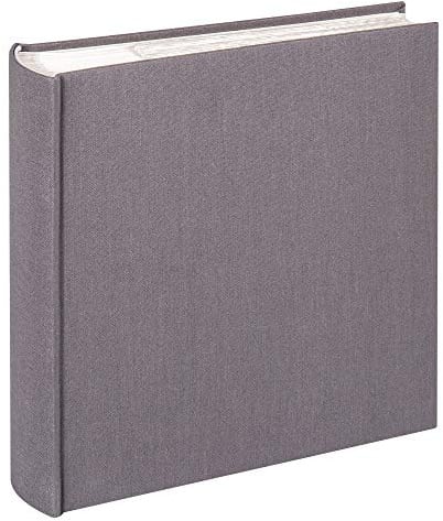 walther design Fotoalbum anthrazit-dunkelgrau 200 Fotos 10 x 15 cm Memo-Einsteckalbum Leinen, Cloth ME-510-T