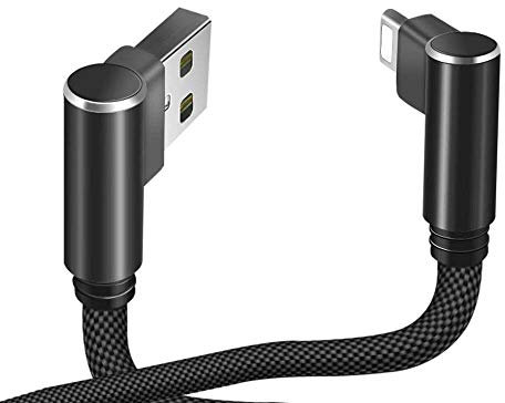 Cable Fast Charge 90 degres Micro USB pour WIKO View 4 Lite Smartphone Android Connecteur Recharge Chargeur Universel (Noir)