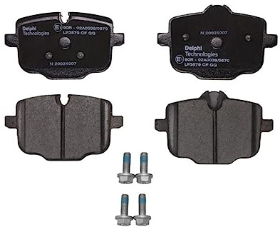 DELPHI LP3579 Bremsbelagsatz Bremsbeläge Hinten mit Zubehör Kompatibel mit BMW 5 Touring G31