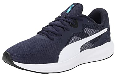 PUMA Unisex Twitch Runner Laufschuh, Peacoat Puma Weiß, 46 EU