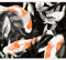 murando - Vlies Fototapete Japan 300x210cm - Foto Tapete Schlafzimmer Wohnzimmer Vliestapete XXL Motivtapeten Bildtapete 3d Effekt Wand Dekoration - Fisch Koi Karpfen Botanik wie gemalt g-A-0373-a-b