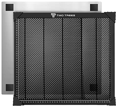 OUYZGIA Waben Arbeitstisch Wabentisch 430x400mm für Lasergravierer Honeycomb Laser Wabenplatte mit Metall Unterlage für die Meisten Lasergravierer 16.9” x15.7”