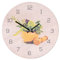 levandeo Wanduhr Holz 30x30cm Rund Holzuhr Uhr Birkenholz Holzbild Küche Kräuter Gewürze Kochen Deko
