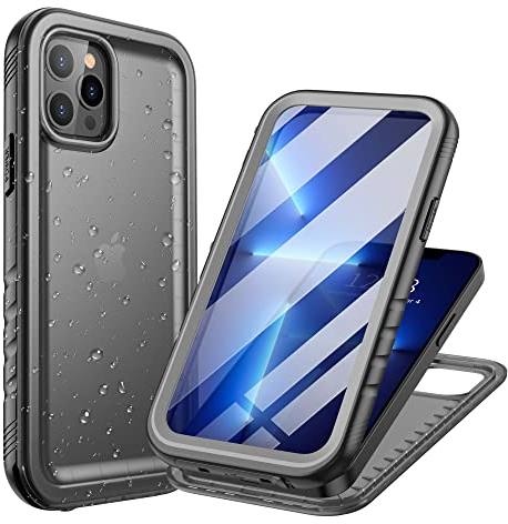 Cozycase for iPhone 12 Pro Max Waterproof Shockproof Case with Screen/Camera Protector - Unbreakable/Heavy Duty/Front and Back Cover【360 Full Body Protective】Underwater Dustproof Antishock Hard Bumper