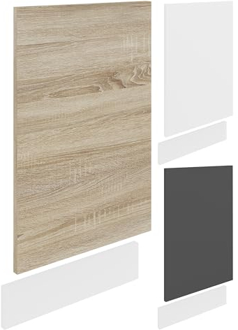 VCM Frontblende Küchenmöbel Blende Küchenzeile Küche Esilo Weiß/Anthrazit|45
