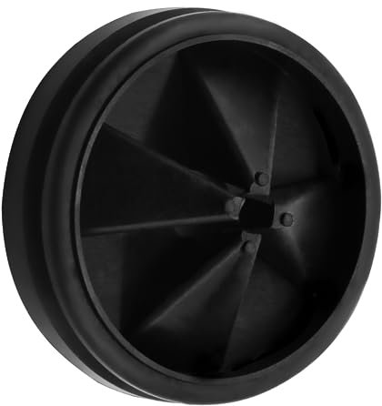 Garbage Disposal Splash Guard, 2-Pack Upgraded for InSinkErator Evolution Series QCB-AM Sink Baffle Drain Cover, Removable Quiet Collar Drain Plugs, Garbage Disposer Accessories 3 3/8 (Black 1 pcs)