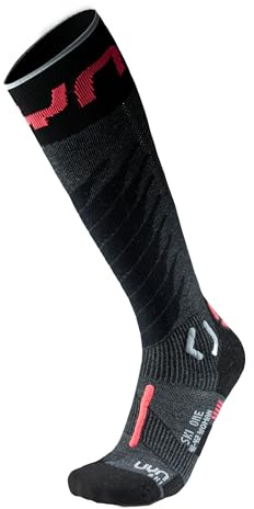UYN S100275-G048 SKI ONE MERINO SOCKS Socks Damen Anthracite/Pink 35/36