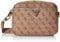 GUESS Damen Meridian Camera Bag, Crossbody-Kamera, Latte-Logo