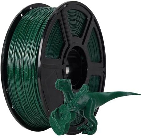 FLASHFORGE Sparkle ASA-Filament, 1,75 mm, 3D-Drucker-Filamente, 1 kg Spule, Maßgenauigkeit +/- 0,02 mm (Sparkle ASA, Schwarzgrün)