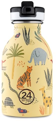 24 Bottles - Kids Collection - Urban Bottle 250 ml w. Sports Membre - Jungle Friends (24B933)