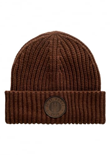 FC St. Pauli - Logo 2023 - Beanie Mütze Strick braun