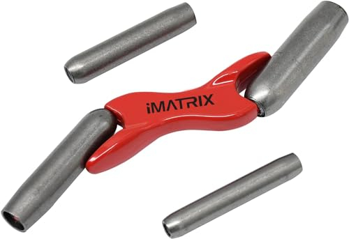 4 Size 1/2 5/8 3/4 7/8 Interchangeable Brick Jointer Steel Barrel Bricklaying Jointer, Hardened Steel Brick Jointer Tool with Cloth Bag for Bricklayers, Masonry