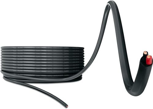 Pronomic BOXOE-25 högtalarkabel 2 x 2,5 mm² – professionell 2-delad boxkabel för DJ & PA – trådtvärsnitt: 2 x 2,5 mm² – längd: 25 m – svart