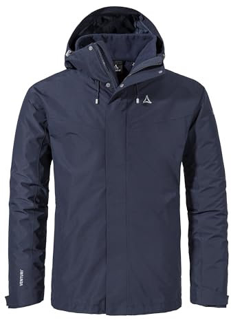 Schöffel Herren 3in1 Jacket Style Okere MNS, wasserdichte, atmungsaktive Outdoorjacke mit herausnehmbarer Fleecejacke, warme 3in1 Jacke mit verstellbarer Kapuze, navy blazer, 56